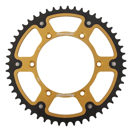 Supersprox Gold Stealth Sprocket For Suzuki DRZ400E, DRZ400K 2000-2003 RST-808-51-GLD